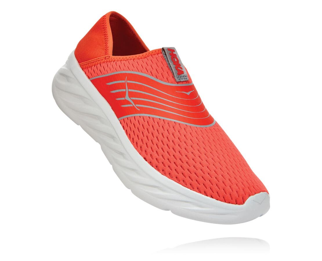 Hoka One One Ora Recovery Shoe Herren Erholungssandalen Rot | (DE-2930DWQEI)